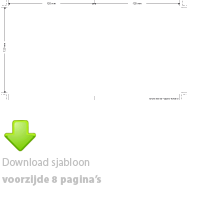 CD hoesje sjabloon 4 pagina's voorzijde enkel