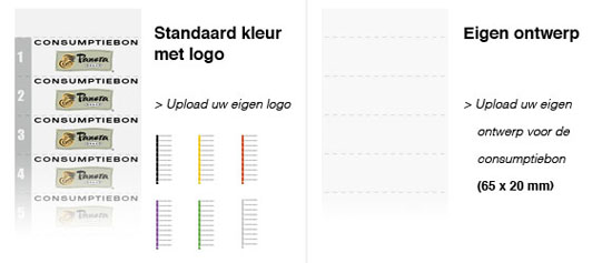 uw eigen logo op consumptiebonnen? Dat is simpel! consumptiebonnen met logo