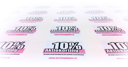 Rechthoekige langwerpige stickers