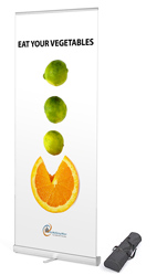 Roll up banner, goedkoop type budget
