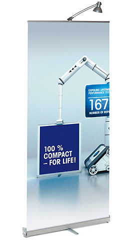 Expolinc roll up banner compact 85 cm tot 223 cm hoogte