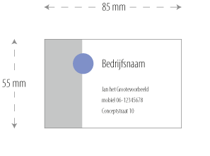 Drukwerk met snijtekens en afloop geprint gedrukt tot de rand