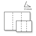 Folders A4 met U-vouw - 100 grs glossy papier