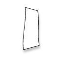 Losse print voor Pop Up Banner 4 Screen 70 x 196 cm