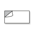 Stickers wit rechthoekig 9,5 x 3 cm bedrukt in full-color