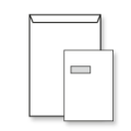 Witte envelop A4 (229 x 324 mm) zelfklevend, venster links, doos