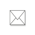 Witte envelop voor 10 x 10 kaart (120 x 120 mm)