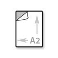 A2 Transparante sticker groot 42 x 59,4 cm - bedrukt in full-color